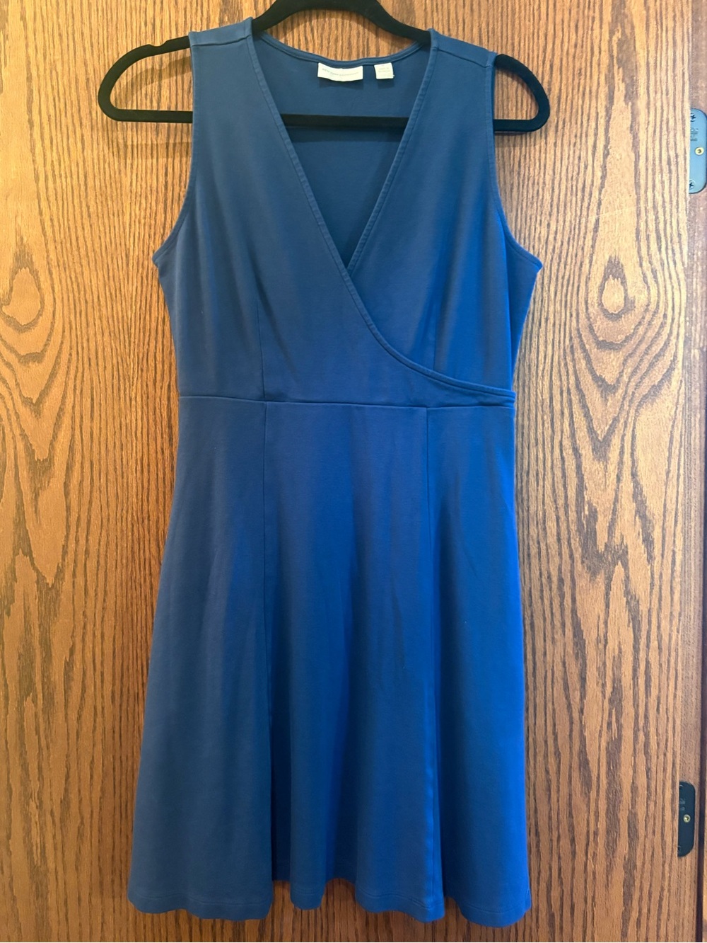 New York & Company Royal Faux-Wrap Sleeveless Dress
